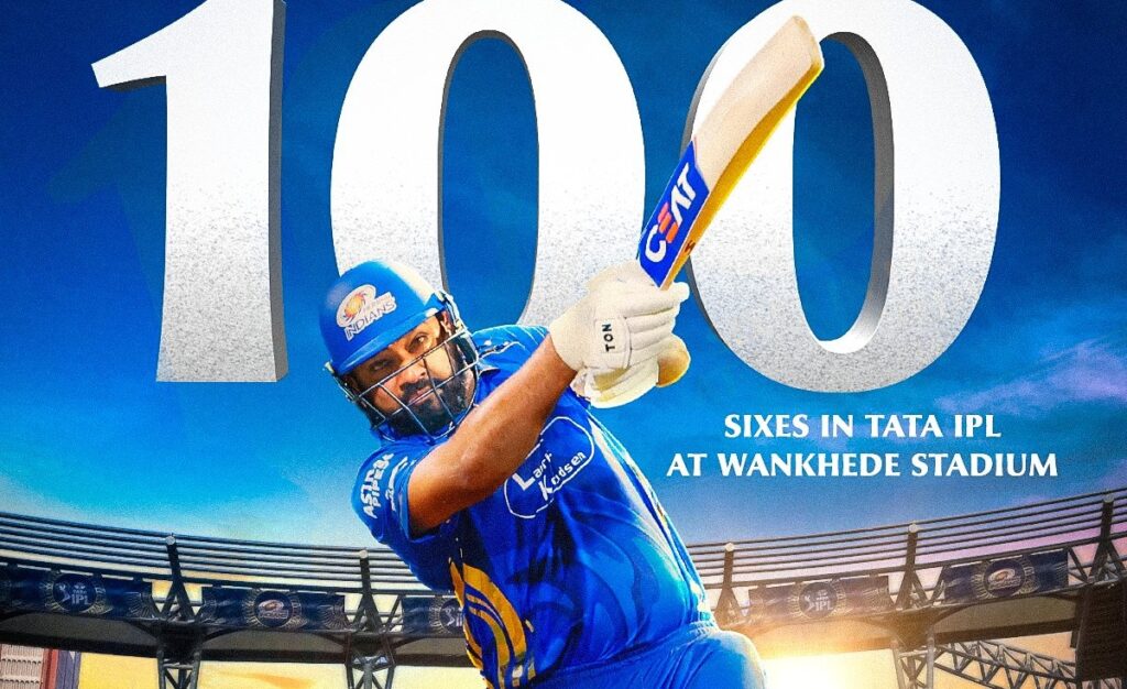 Rohit 100 sixers in wankhede
