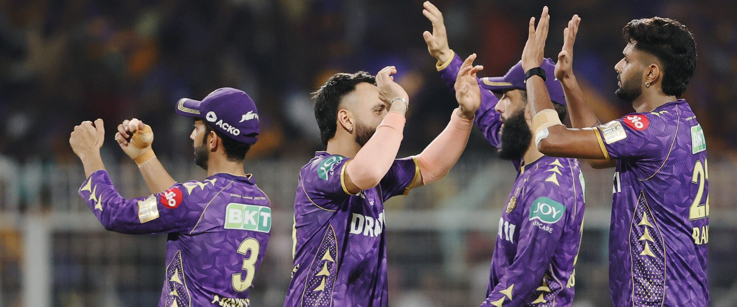 KKR win by 1 run scaled