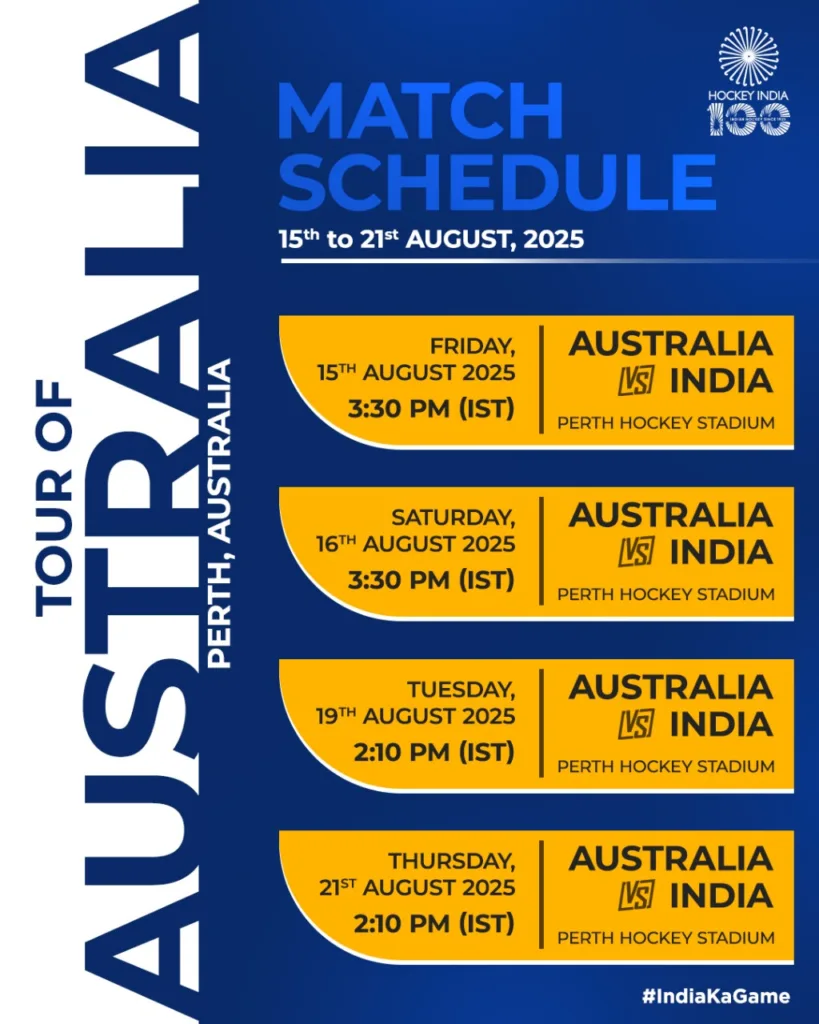 Hockey india schdule